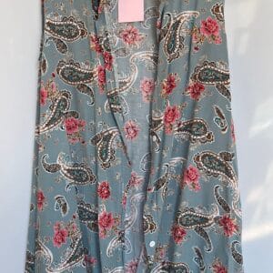 Vestido sin mangas con estampado paisley