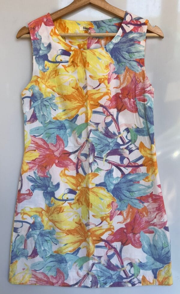 Vestido con estampado floral multicolor - Imagen 2