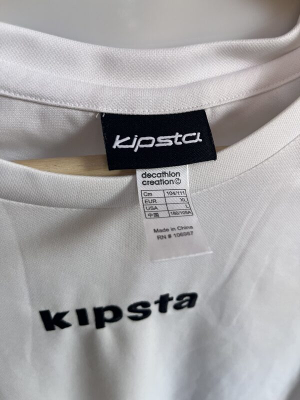 Camiseta deportiva blanca Kipsta con dorsal 8 - Imagen 3