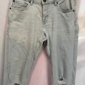 Pantalón vaquero desgastado Pull&Bear celeste Talla L