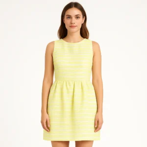 Vestido Opus London con rayas amarillas