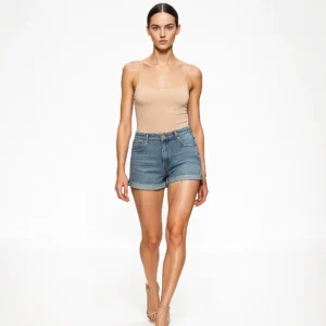 Shorts vaqueros doblados H&M – Talla S