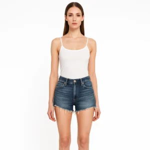 Shorts Levi’s 501 denim oscuro deshilachado