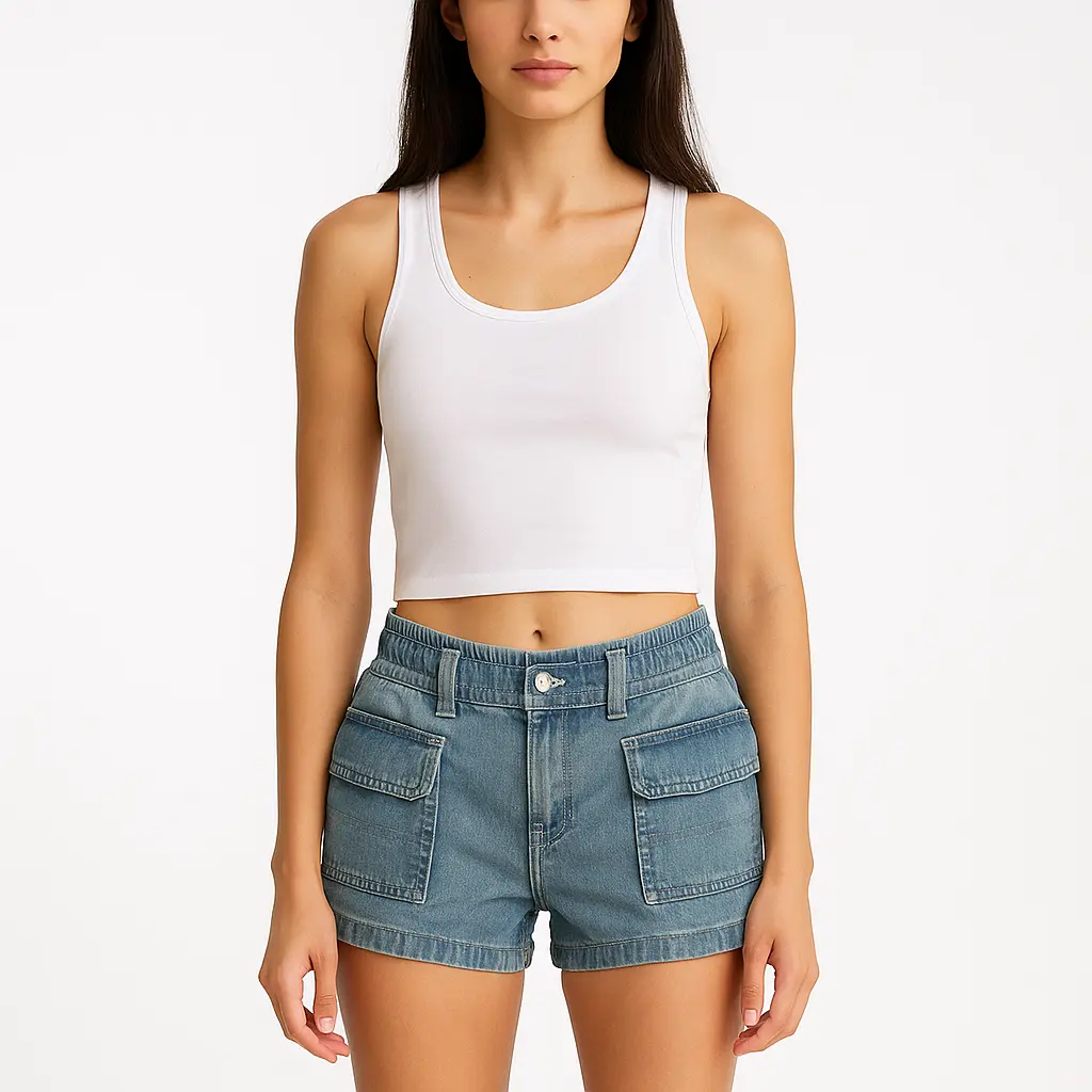Shorts vaqueros H&M con bolsillos grandes