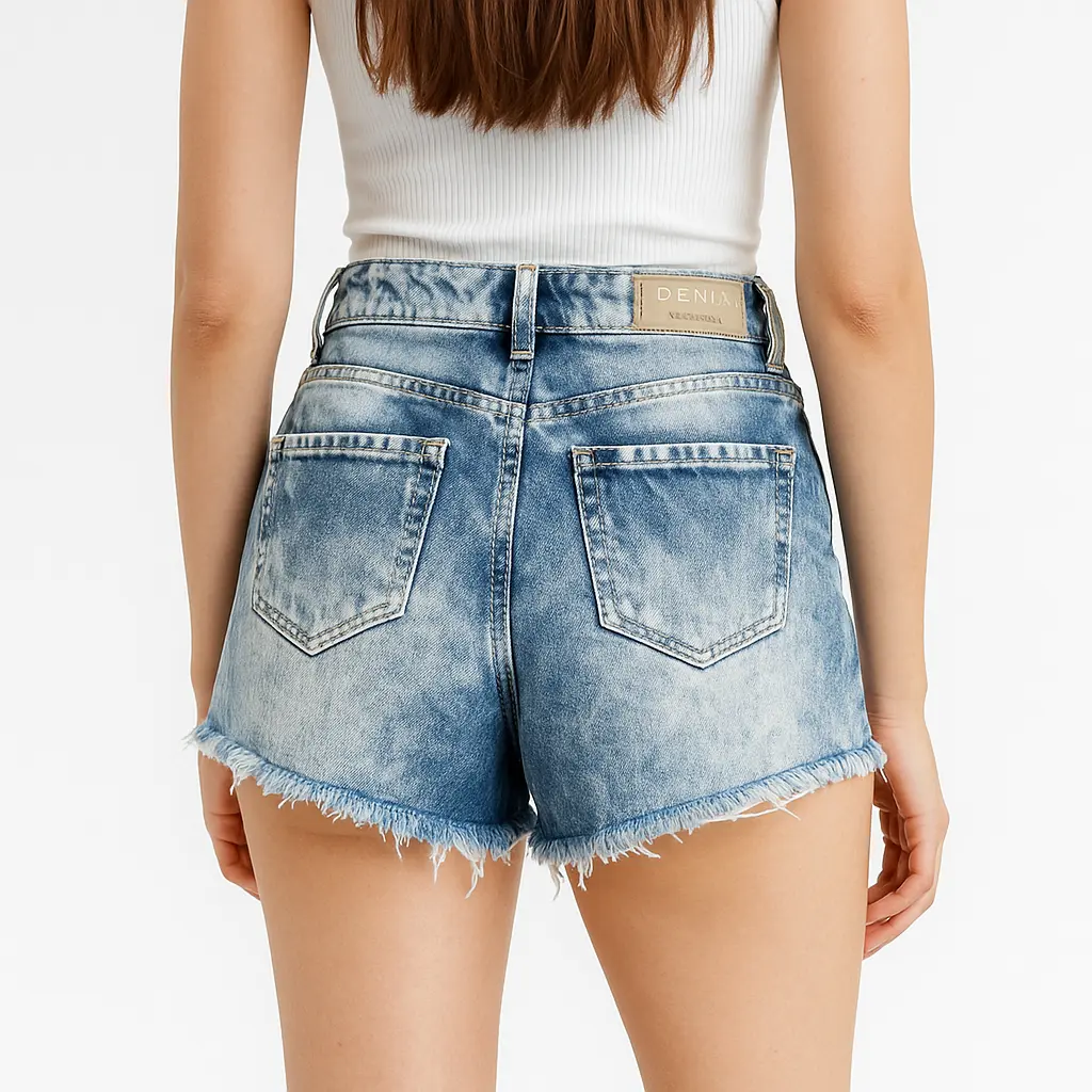 Shorts denim desgastados Stradivarius