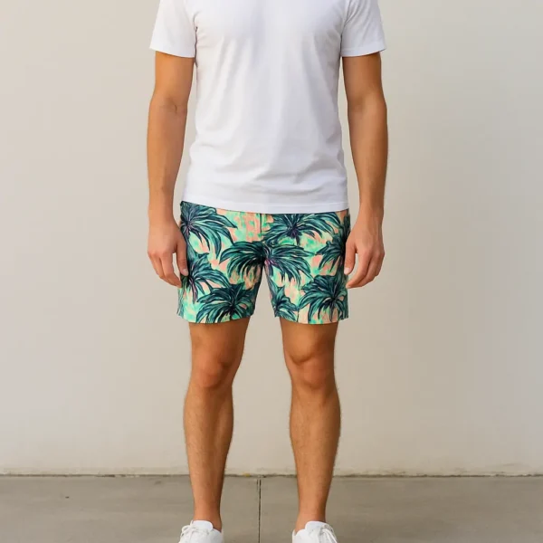 Bañador tropical con estampado (Decathlon)