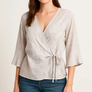 Blusa estampada de lazo Women’Secret
