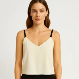 Top corto Mango Suit de tirantes trenzados