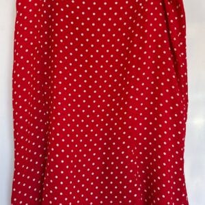 Falda roja de lunares blancos · Talla 50