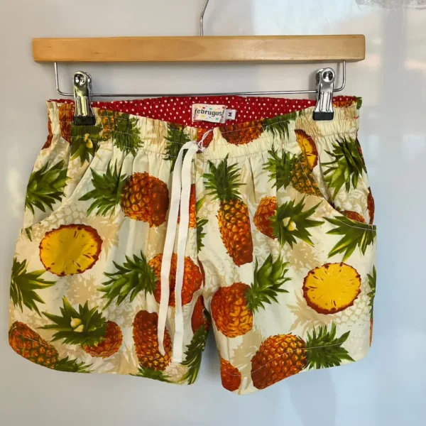 Shorts beige con estampados de piña - Imagen 2