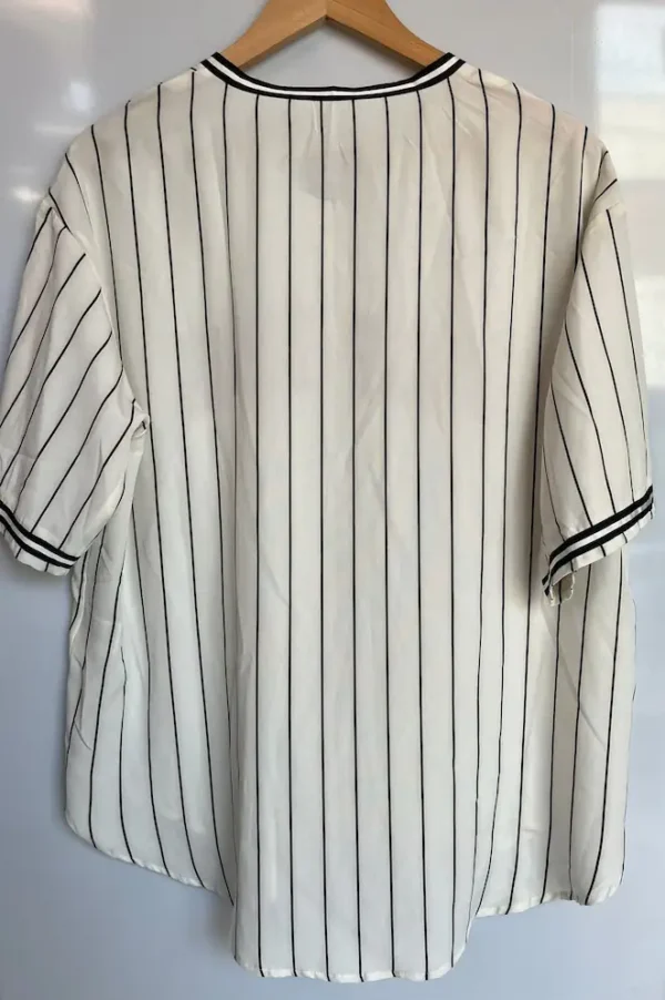 Camisa estilo béisbol "CALIFORNIA" a rayas - Imagen 3