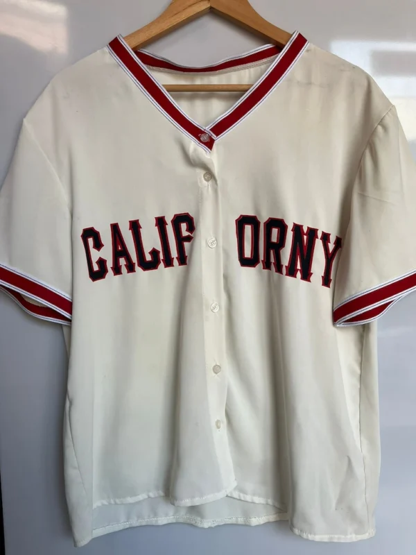 Camisa blanca tipo béisbol CALIFORNY - Imagen 2