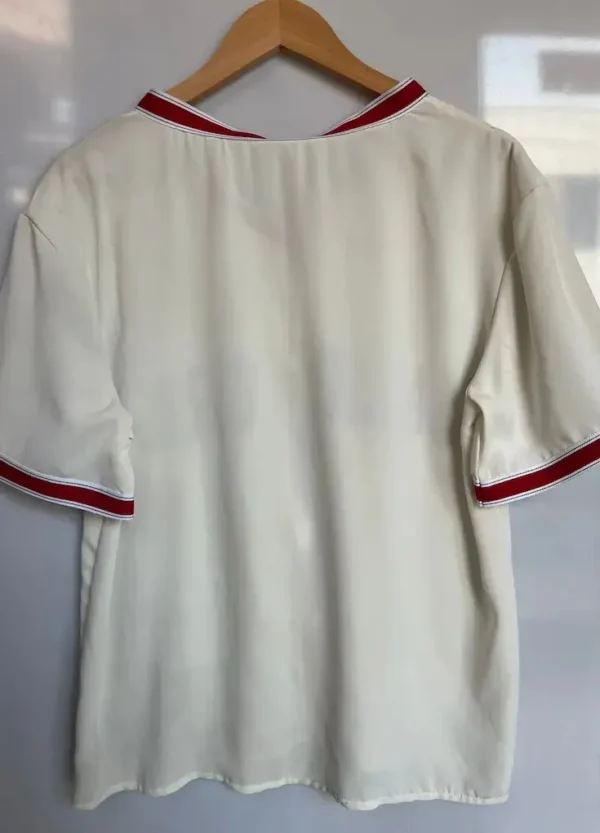 Camisa blanca tipo béisbol CALIFORNY - Imagen 3