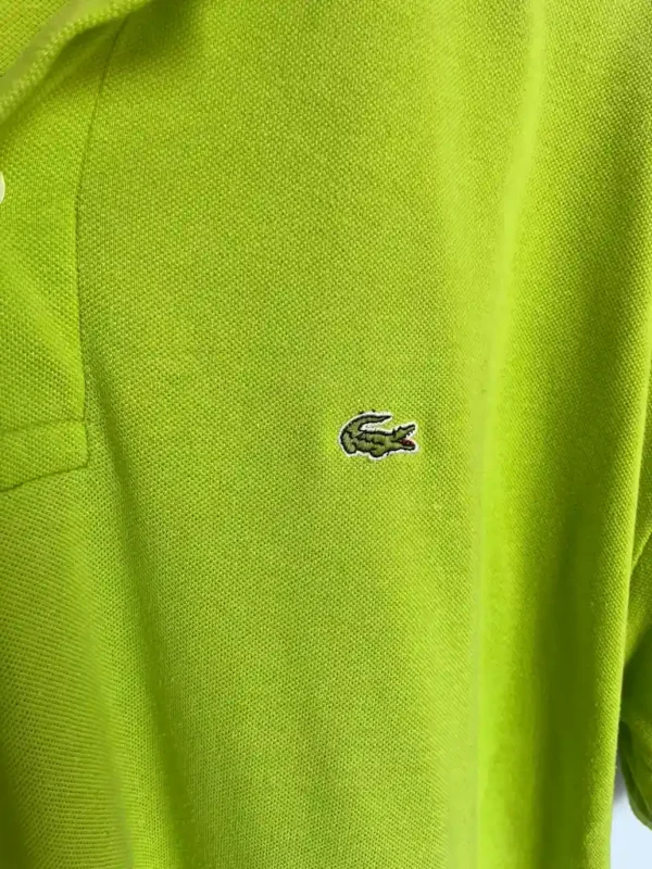 Polo Lacoste verde de piqué - Imagen 3