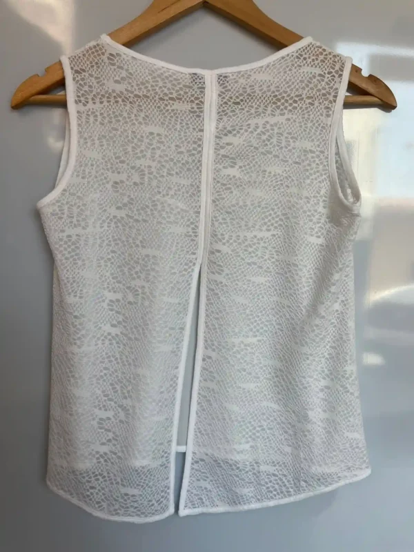 Top Inside blanco de encaje floral - Imagen 3